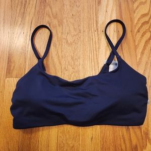 Athleta scoop bikini top - navy - size M